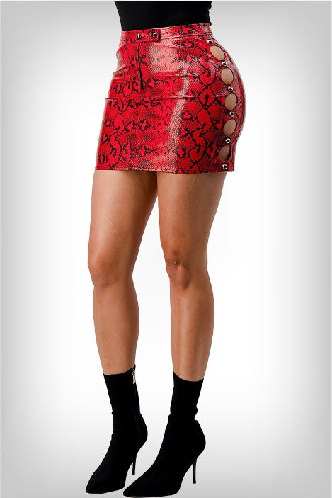 emery-red-snakeskin-print-skirt