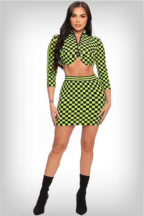 jazlyn-crop-top-and-mini-skirt-set-neon-lime-front