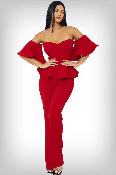 journi-off-the-shoulder-ruffle-jumpsuit-red-front