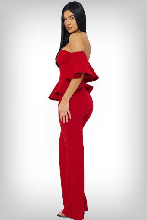 journi-off-the-shoulder-ruffle-jumpsuit-red-front