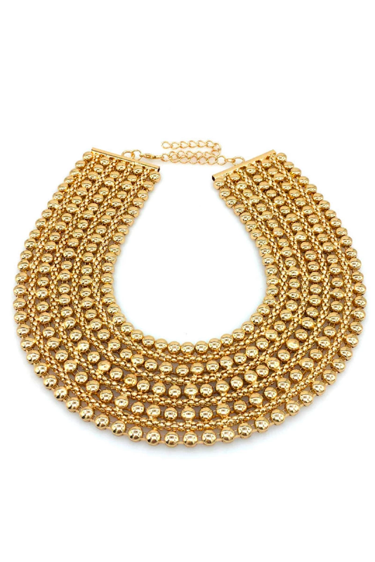 Gold Chunky Choker Necklace