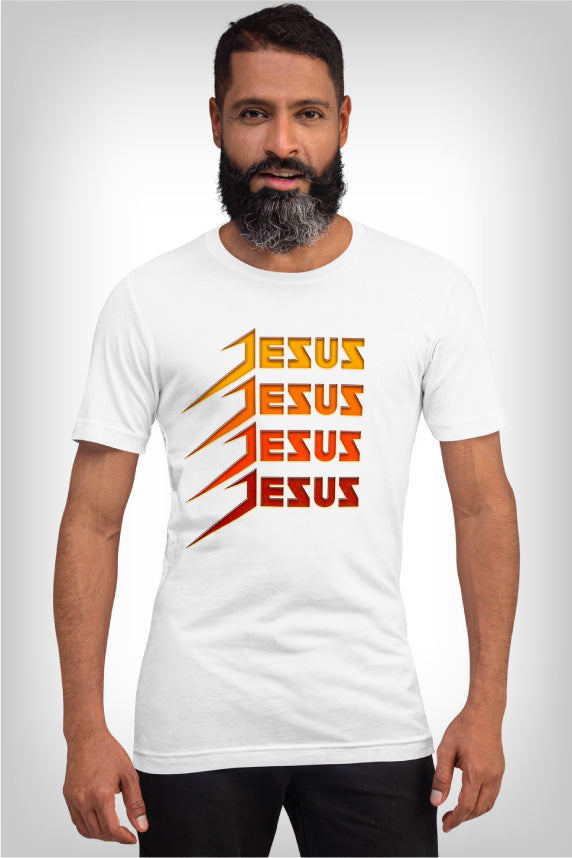 christian-apparel-t-shirts-black-unisex-tee-with-jesus-printed-four-times-vertically